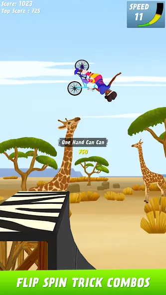 Скачать взломанную Max Air BMX (Макс Эйр БМХ)  [МОД Меню] — стабильная версия apk на Андроид screen 2