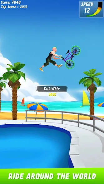 Скачать взломанную Max Air BMX (Макс Эйр БМХ)  [МОД Меню] — стабильная версия apk на Андроид screen 3