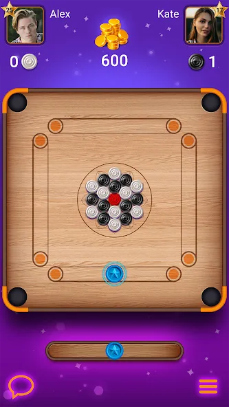 Скачать взломанную Carrom Lure — Disc pool game (Карром Лур)  [МОД Unlocked] — полная версия apk на Андроид screen 1