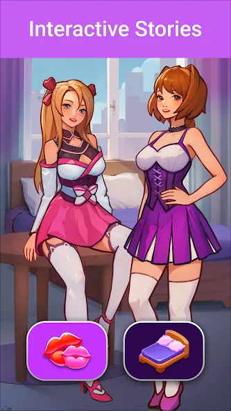 Скачать взлом LUV: Anime Girls Adult Game XX (ЛЮВ)  [МОД Mega Pack] — полная версия apk на Андроид screen 1