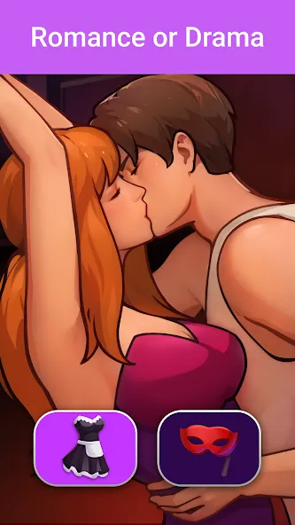 Скачать взлом LUV: Anime Girls Adult Game XX (ЛЮВ)  [МОД Mega Pack] — полная версия apk на Андроид screen 3