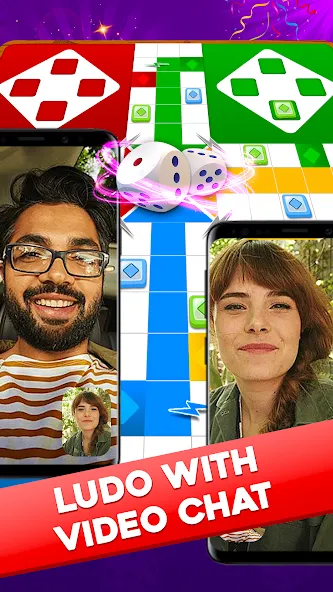 Скачать взломанную Ludo Lush-Game with Video Call (Людо Луш)  [МОД Unlimited Money] — полная версия apk на Андроид screen 1