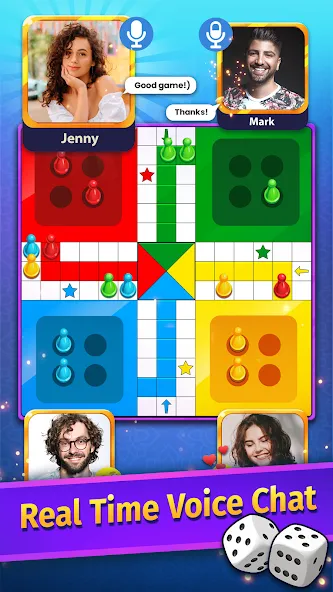 Скачать взломанную Ludo Game COPLE — Voice Chat  [МОД Mega Pack] — последняя версия apk на Андроид screen 1