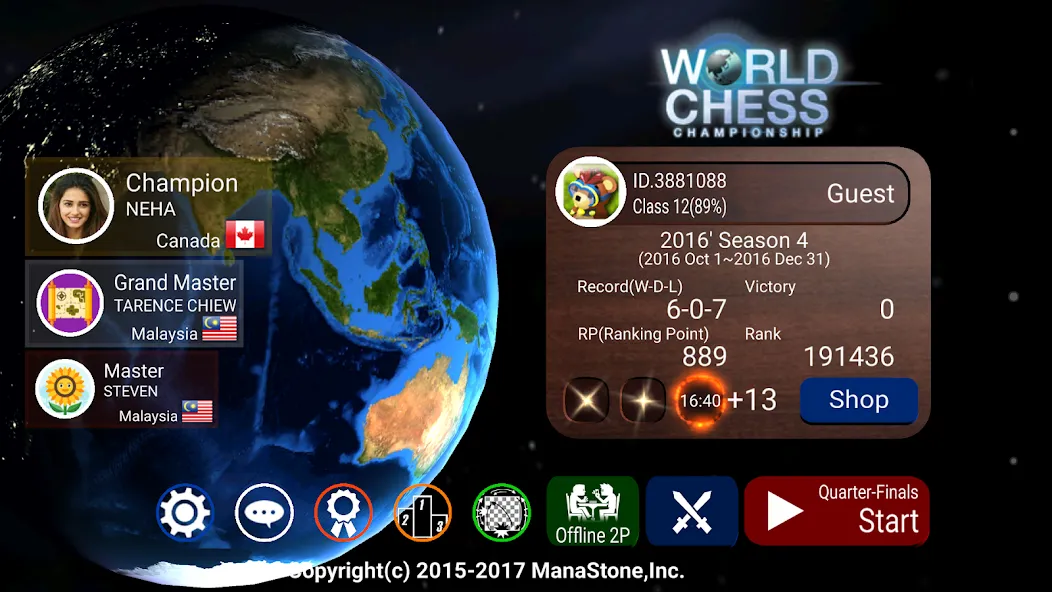 Взломанная World Chess Championship  [МОД Много денег] — последняя версия apk на Андроид screen 1