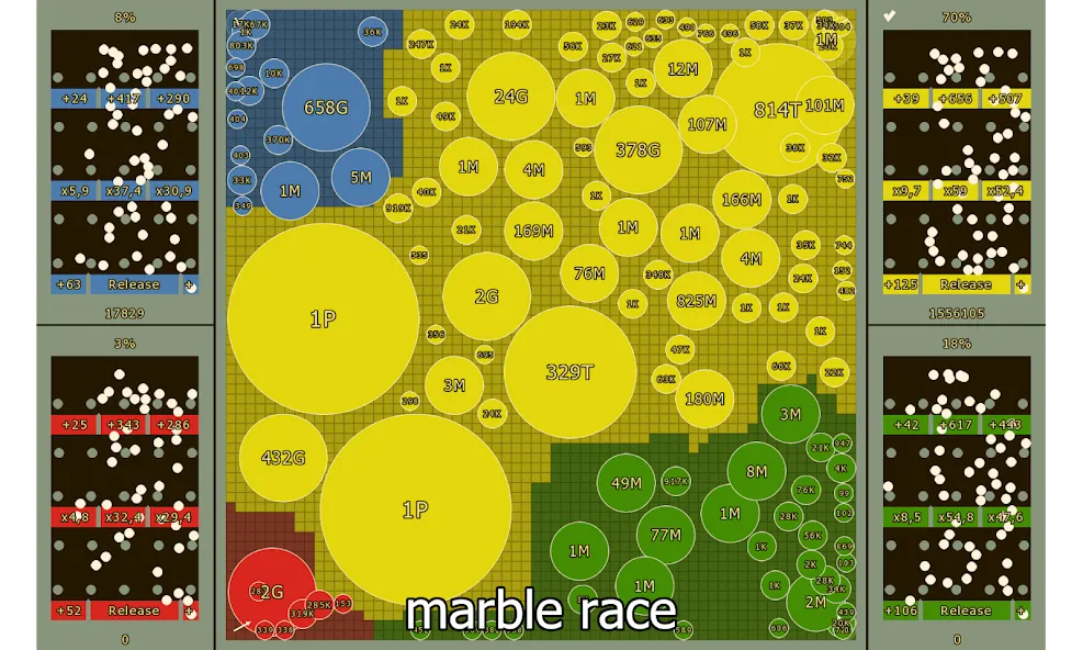 Скачать взлом Marble Race and Territory War (Марбл Рейс и Территориальная Война)  [МОД Бесконечные монеты] — последняя версия apk на Андроид screen 4