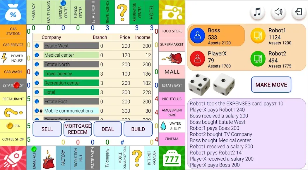 Взлом Monopolist Business Dice Board  [МОД Бесконечные монеты] — последняя версия apk на Андроид screen 1