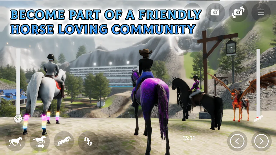 Скачать взломанную Horse Academy — Equestrian MMO (Хорс Академи)  [МОД Бесконечные деньги] — последняя версия apk на Андроид screen 4