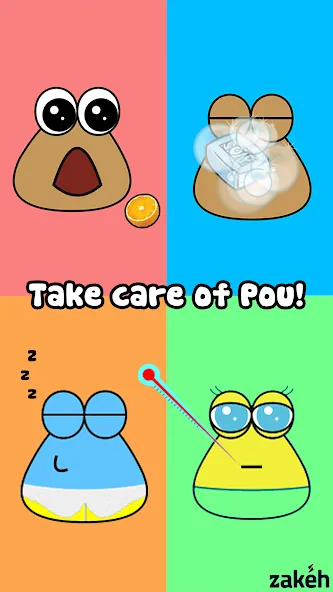 Скачать взломанную Pou (Пуо)  [МОД Меню] — полная версия apk на Андроид screen 1