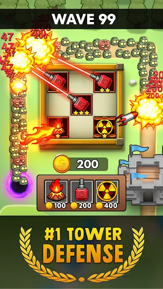 Скачать взлом Merge Clash: Tower Defense TD (Мердж Клаш)  [МОД Unlimited Money] — полная версия apk на Андроид screen 2