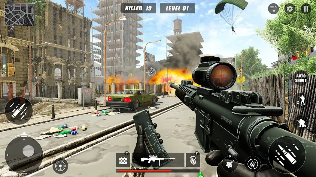 Взломанная Code of Sniper 3D Gun Shooting  [МОД Unlimited Money] — последняя версия apk на Андроид screen 2