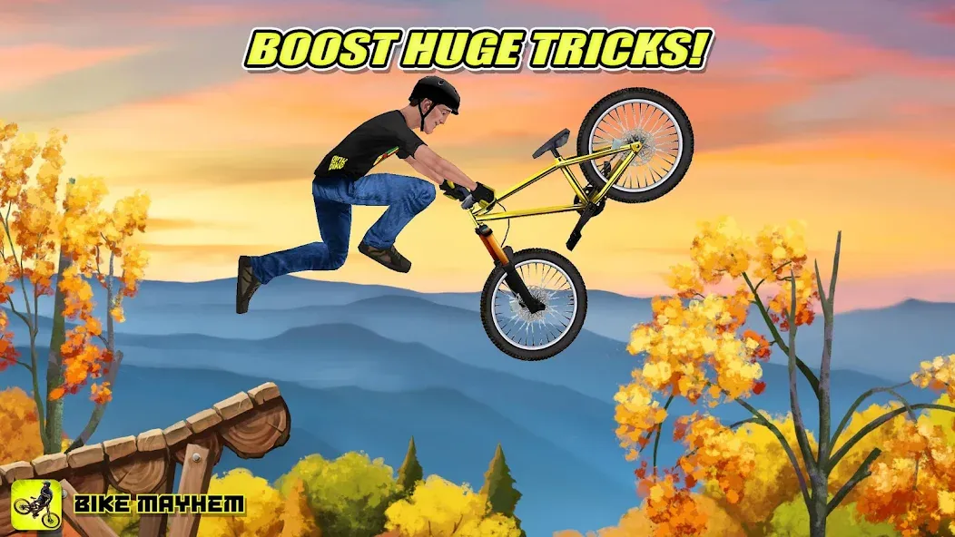 Взломанная Bike Mayhem Free (Байк Мейхем Фри)  [МОД Бесконечные монеты] — последняя версия apk на Андроид screen 2