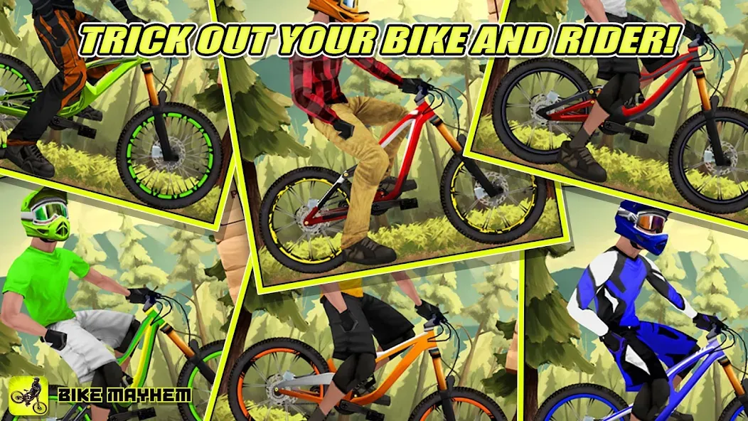 Взломанная Bike Mayhem Free (Байк Мейхем Фри)  [МОД Бесконечные монеты] — последняя версия apk на Андроид screen 3