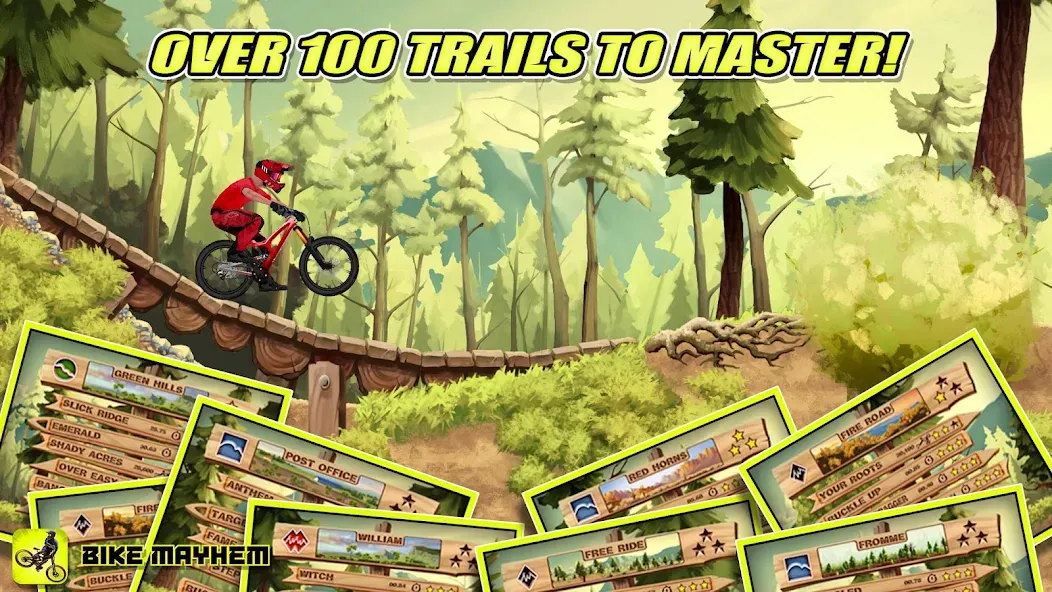 Взломанная Bike Mayhem Free (Байк Мейхем Фри)  [МОД Бесконечные монеты] — последняя версия apk на Андроид screen 4