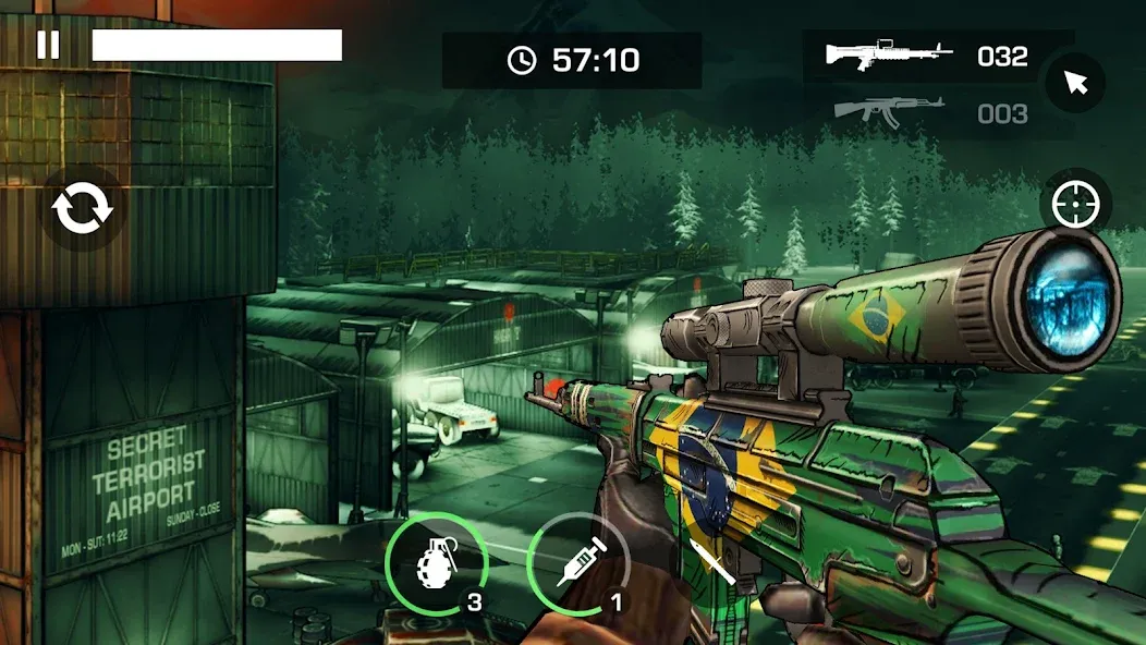 Скачать взломанную Gun Shooting Games Offline FPS (Ган 2)  [МОД Menu] — полная версия apk на Андроид screen 4