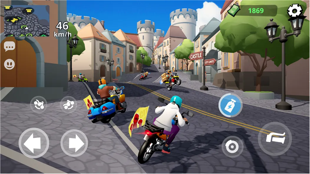 Скачать взломанную Moto City: Mad Bike Delivery (Мото Сити)  [МОД Бесконечные монеты] — стабильная версия apk на Андроид screen 1