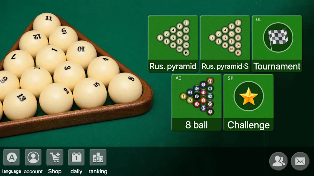 Скачать взлом russian billiards 2024  [МОД Menu] — последняя версия apk на Андроид screen 1