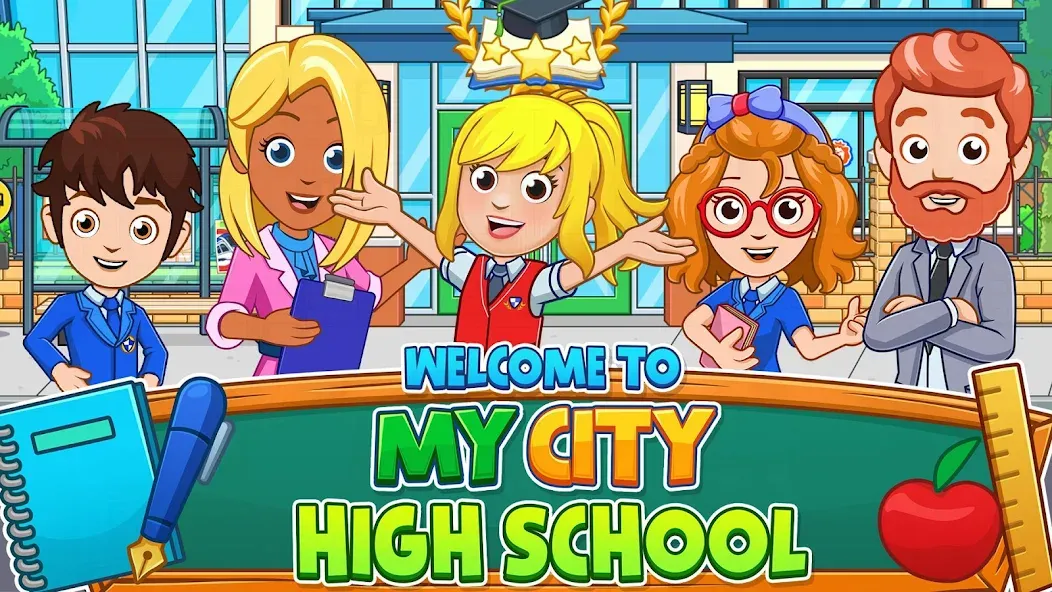 Скачать взлом My City : High School (Мой город)  [МОД Menu] — стабильная версия apk на Андроид screen 1