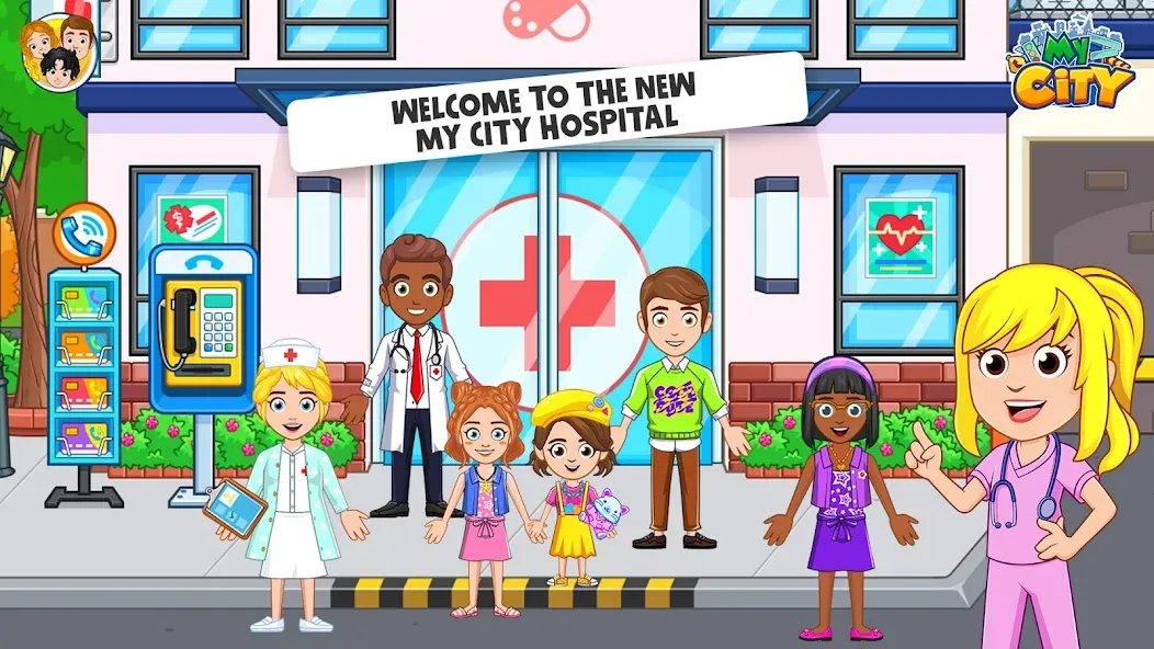 Скачать взломанную My City : Hospital (Мой город)  [МОД Много денег] — полная версия apk на Андроид screen 1