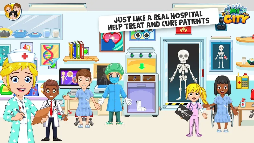 Скачать взломанную My City : Hospital (Мой город)  [МОД Много денег] — полная версия apk на Андроид screen 2