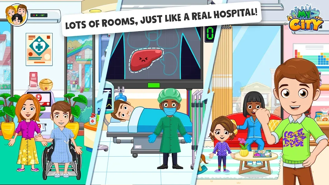 Скачать взломанную My City : Hospital (Мой город)  [МОД Много денег] — полная версия apk на Андроид screen 5