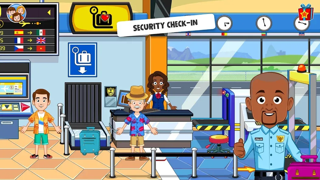 Взлом My Town Airport games for kids (Май Таун)  [МОД Mega Pack] — последняя версия apk на Андроид screen 3