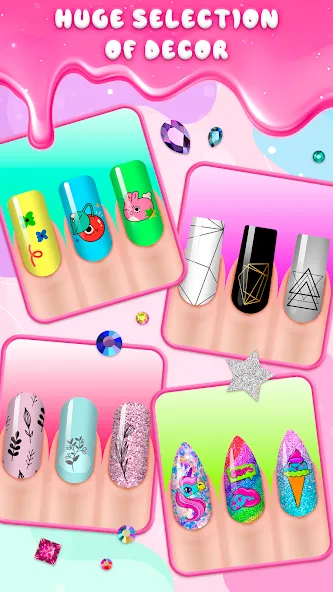 Взломанная Nail Salon  [МОД Много монет] — стабильная версия apk на Андроид screen 2