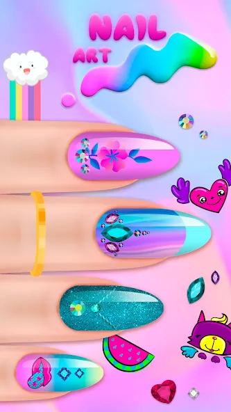 Взломанная Nail Salon  [МОД Много монет] — стабильная версия apk на Андроид screen 3