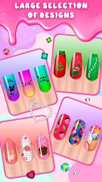 Взломанная Nail Salon  [МОД Много монет] — стабильная версия apk на Андроид screen 5