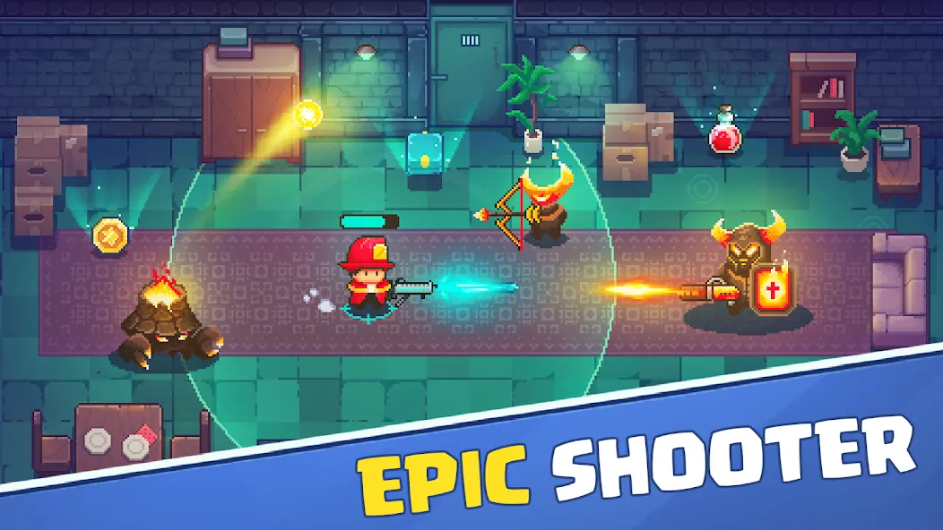 Взлом Firefighter: pixel shooter  [МОД Много денег] — стабильная версия apk на Андроид screen 1