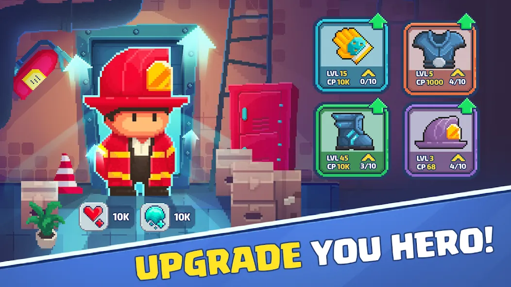 Взлом Firefighter: pixel shooter  [МОД Много денег] — стабильная версия apk на Андроид screen 5