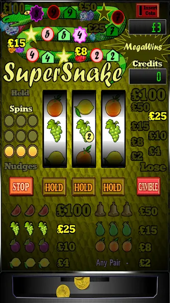 Скачать взломанную Super Snake Slot Machine  [МОД Много денег] — стабильная версия apk на Андроид screen 2