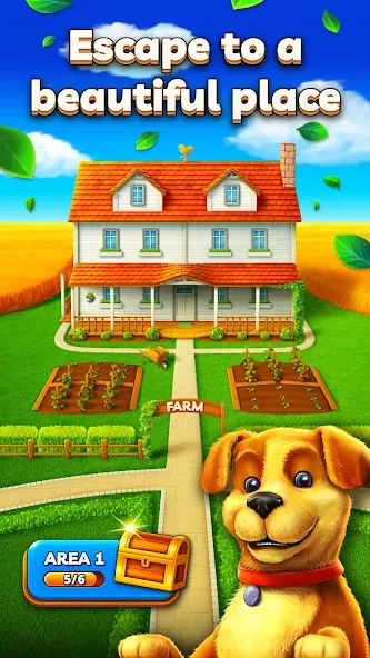 Взломанная Joey's Farm — Tile Match  [МОД Menu] — последняя версия apk на Андроид screen 3