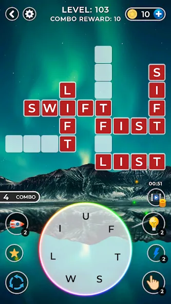 Скачать взломанную WOW4:Word Connect Offline Word (ВАУ 4)  [МОД Mega Pack] — полная версия apk на Андроид screen 1