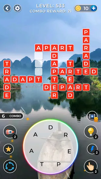 Скачать взломанную WOW4:Word Connect Offline Word (ВАУ 4)  [МОД Mega Pack] — полная версия apk на Андроид screen 4