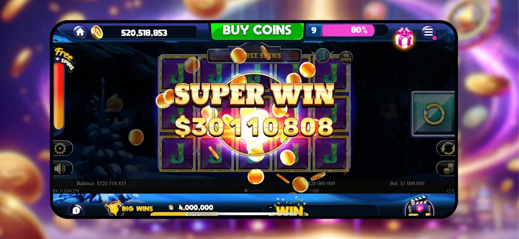 Скачать взлом Majestic Slots: Slot Machine  [МОД Mega Pack] — полная версия apk на Андроид screen 1