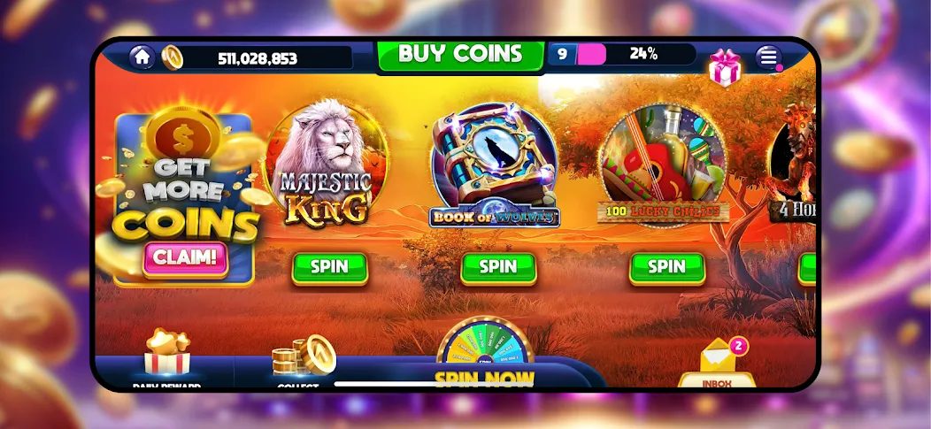 Скачать взлом Majestic Slots: Slot Machine  [МОД Mega Pack] — полная версия apk на Андроид screen 5