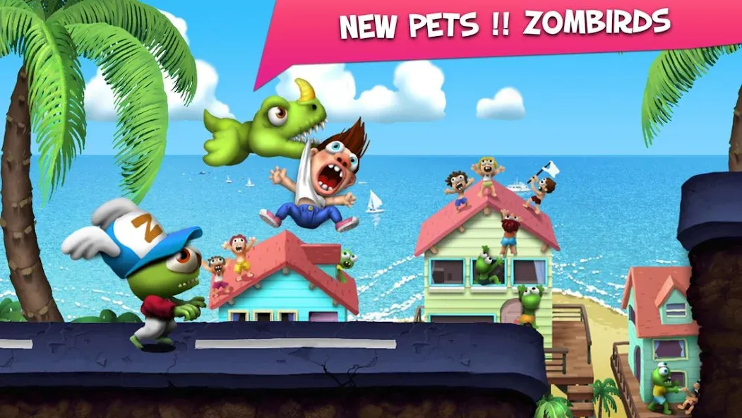 Скачать взломанную Zombie Tsunami (Зомби Цунами)  [МОД Unlocked] — полная версия apk на Андроид screen 1