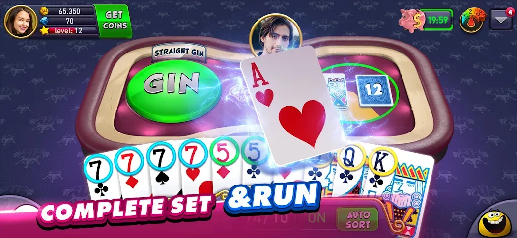 Взлом Gin Rummy Plus: Fun Card Game (Джин Рамми Плюс)  [МОД Много монет] — полная версия apk на Андроид screen 4