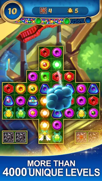 Взлом Lost Jewels — Match 3 Puzzle (Лост Джуэлс)  [МОД Mega Pack] — полная версия apk на Андроид screen 4