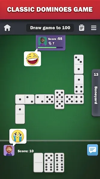 Взломанная Dominoes online — play Domino!  [МОД Mega Pack] — последняя версия apk на Андроид screen 1