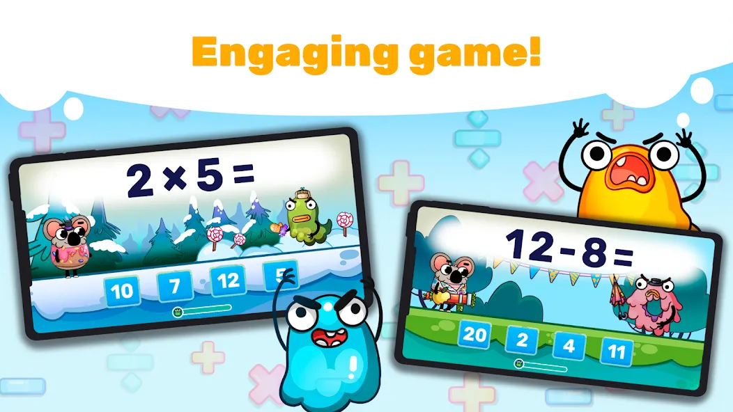 Взломанная Fun Math Facts: Games for Kids  [МОД Много денег] — полная версия apk на Андроид screen 2