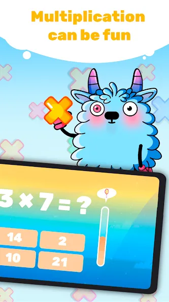 Скачать взломанную Multiplication Games For Kids.  [МОД Много монет] — стабильная версия apk на Андроид screen 3