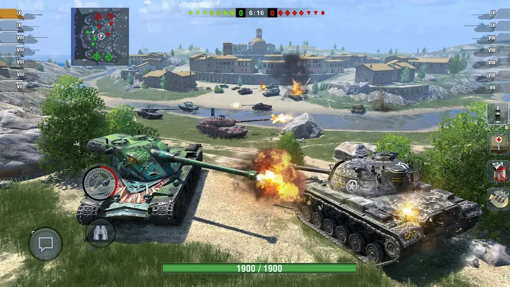 Скачать взломанную World of Tanks Blitz (Ворлд оф Танкс Блиц ПВП)  [МОД Много монет] — полная версия apk на Андроид screen 2