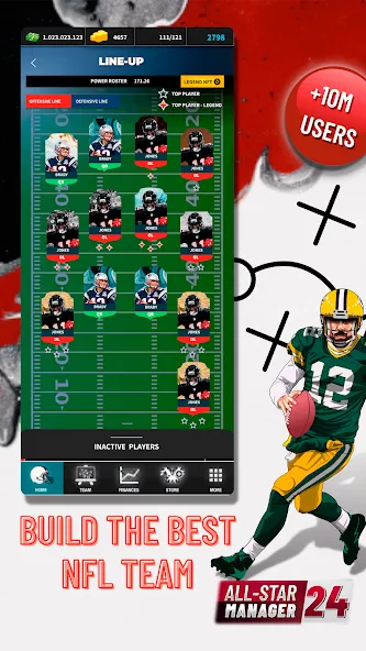 Скачать взлом Fantasy Football Bowl Manager (Американ)  [МОД Menu] — стабильная версия apk на Андроид screen 2