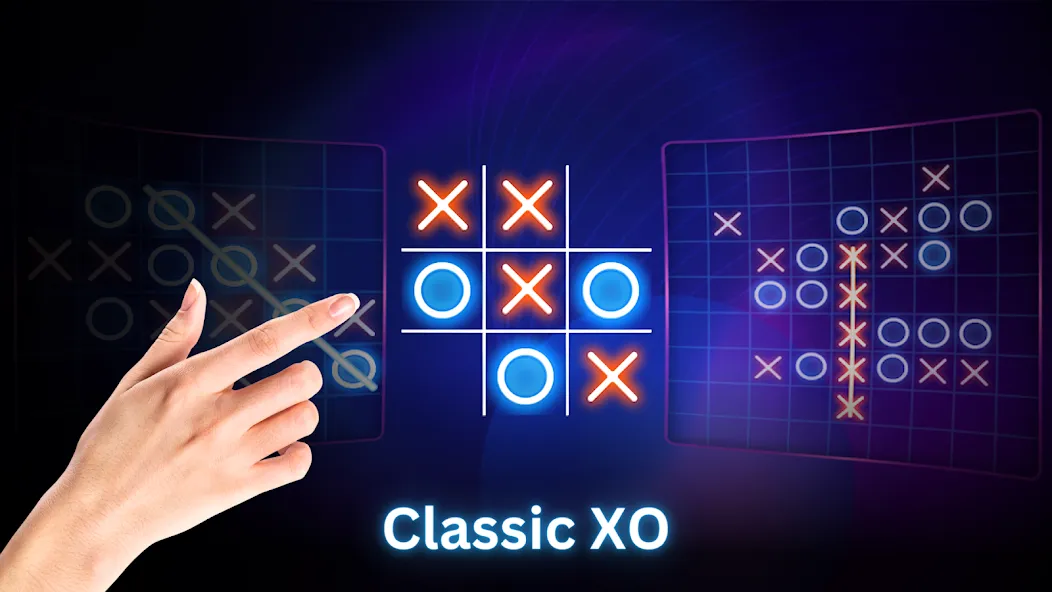 Скачать взломанную Tic Tac Toe 2 Player: XO Game (Тик Так Тоу 2 игрока)  [МОД Unlocked] — стабильная версия apk на Андроид screen 2