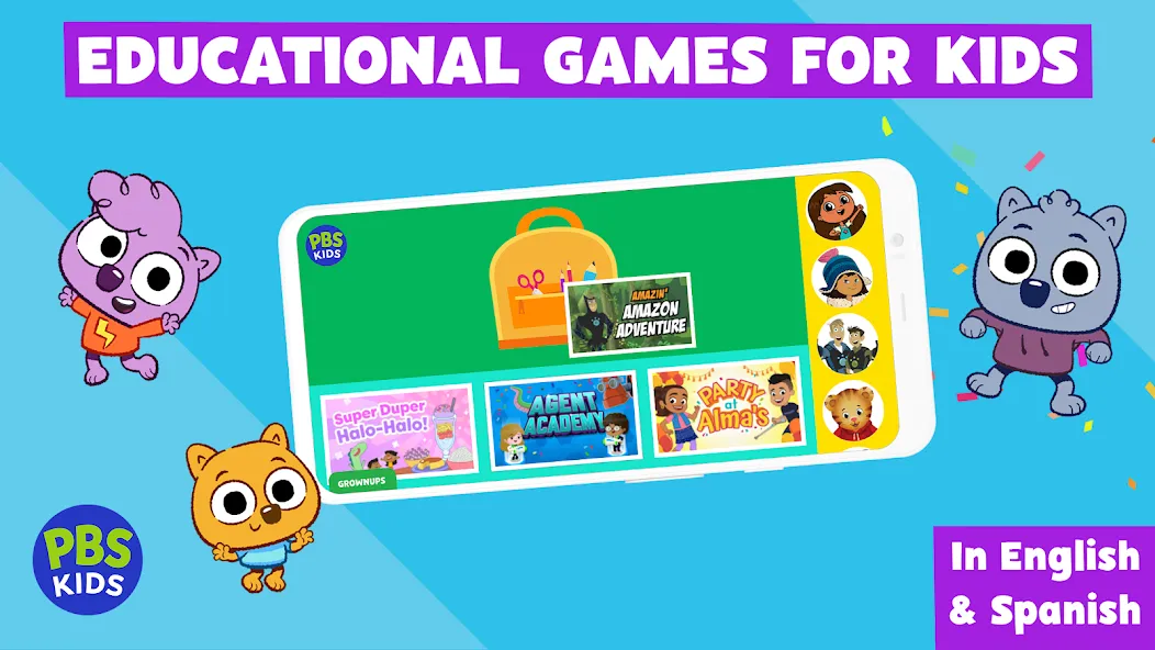 Взломанная PBS KIDS Games (ПиБиЭс КИДС Игры)  [МОД Много монет] — полная версия apk на Андроид screen 1