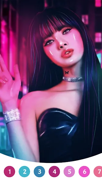 Взлом BlackPink Paint by Number (БлэкПинк Раскраска по номерам)  [МОД Unlocked] — стабильная версия apk на Андроид screen 1