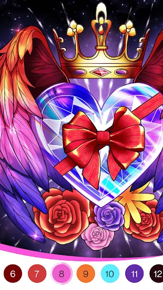 Взломанная Coloring Book -Paint by Number (Малер Плюс)  [МОД Много монет] — полная версия apk на Андроид screen 3