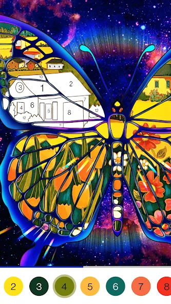 Взломанная Coloring Book -Paint by Number (Малер Плюс)  [МОД Много монет] — полная версия apk на Андроид screen 4