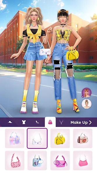 Взломанная College Dress Up for Girls (Капель Макеовер)  [МОД Бесконечные деньги] — последняя версия apk на Андроид screen 5